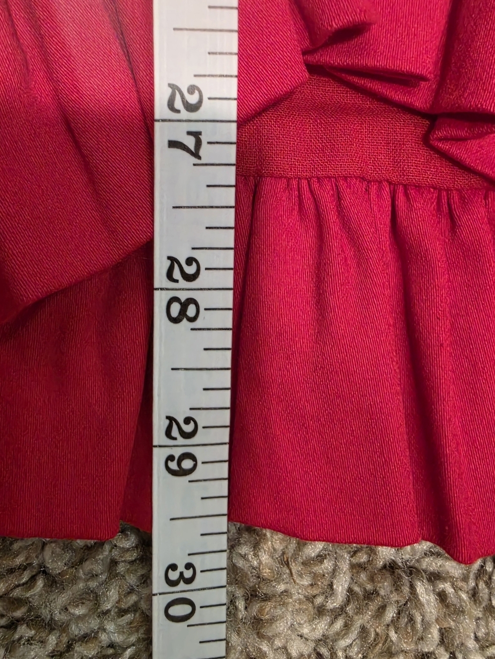 Princess Polly Fig Ruffle Mini Dress Red - Picture 8 of 8